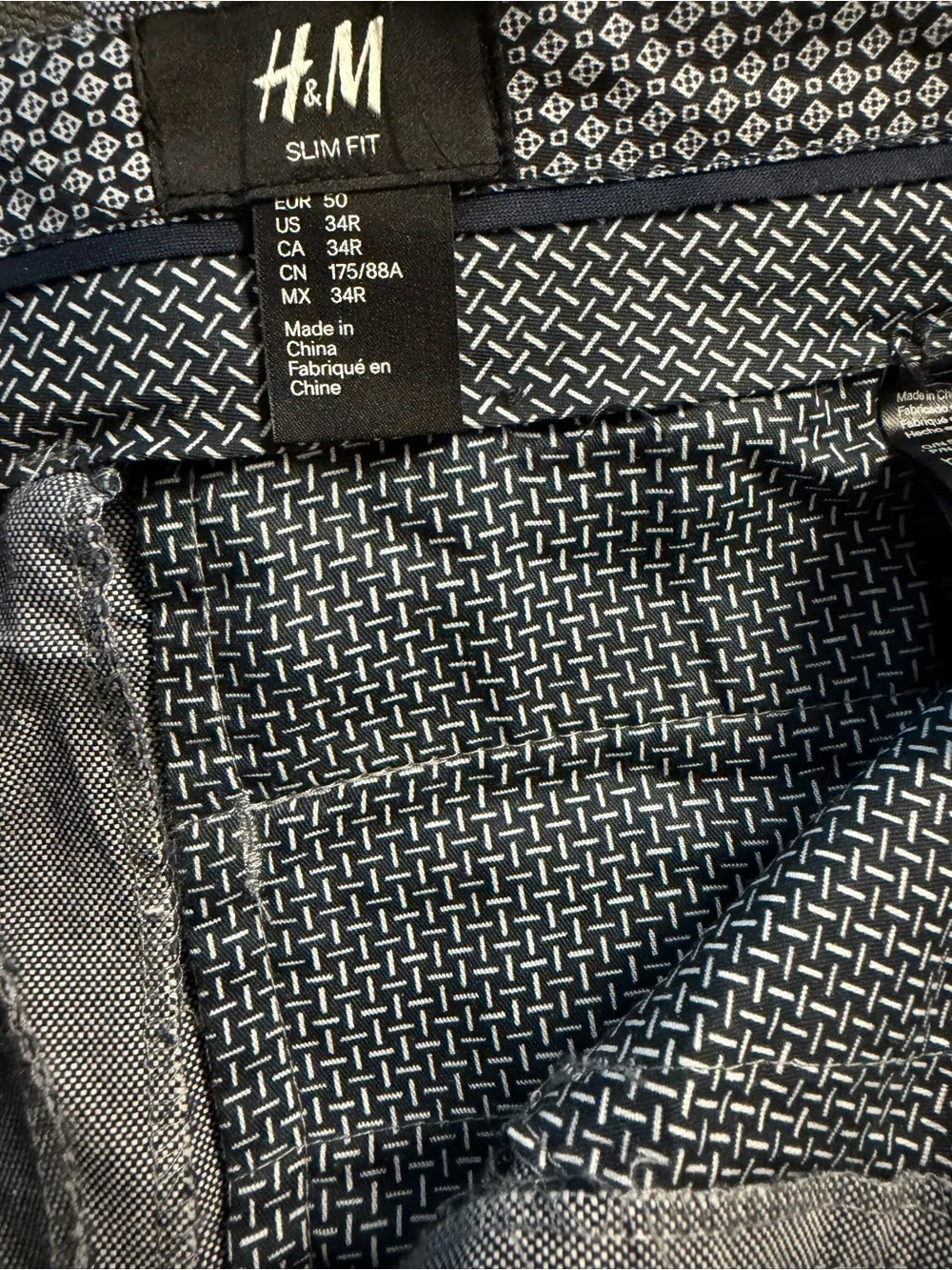 Light Gray Men's Casual Linen-Blend Pants